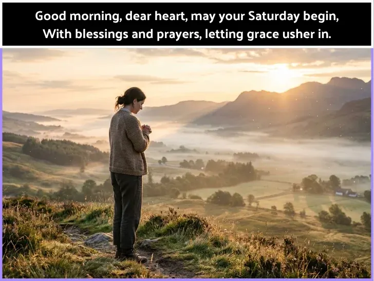 Good Morning Saturday Blessings and Prayers