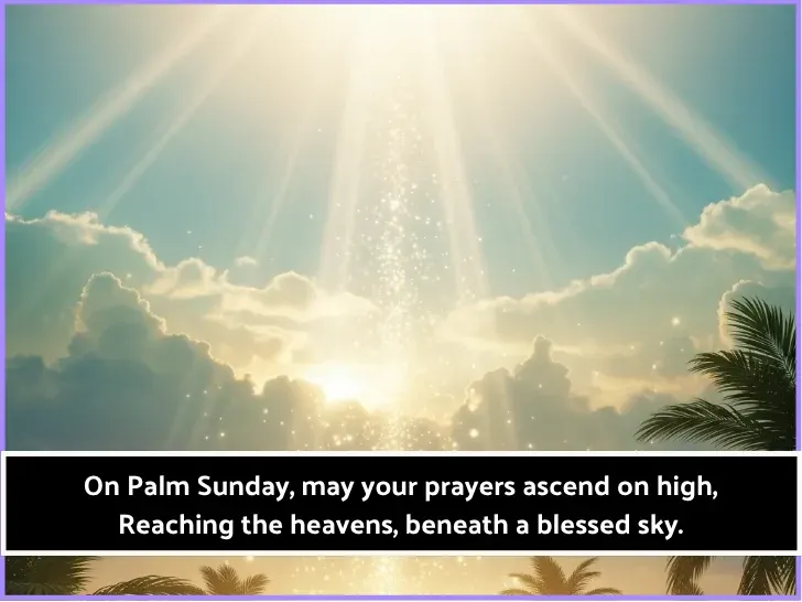 Happy Palm Sunday Prayer