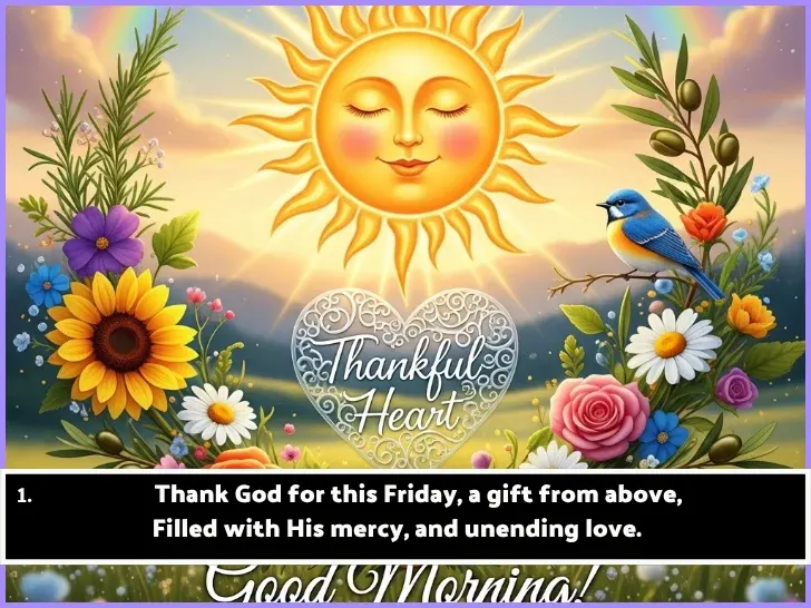 Thank God Thankful Good Morning Friday Blessings Thank God Thankful Good Morning Friday Blessings