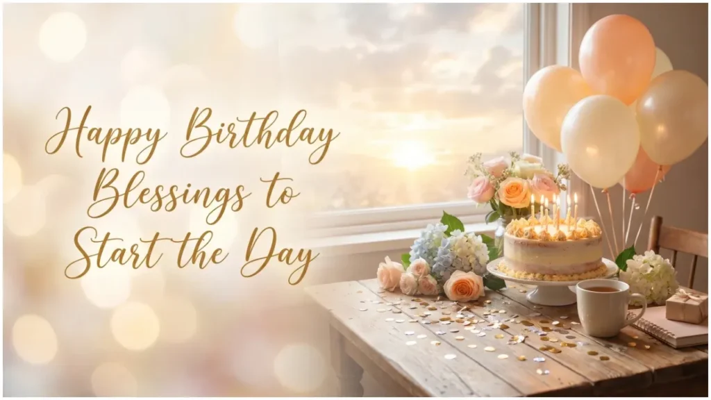Happy Birthday Blessings to Start the Day